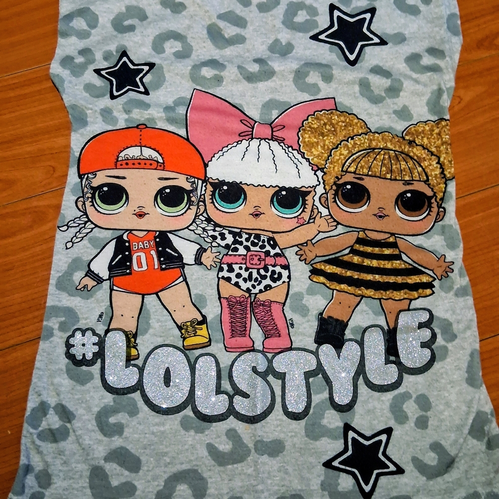 L.O.L. Surprise! Girls' Gray Graphic Nighty